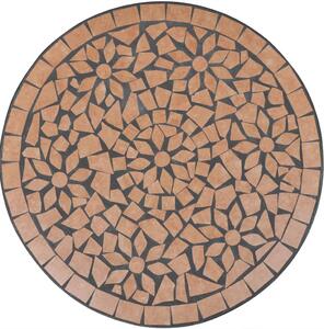 VidaXL 3 részes terrakotta mozaik bisztró szett