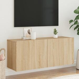 Sonoma tölgy színű fali TV-szekrény 100 x 30 x 41 cm