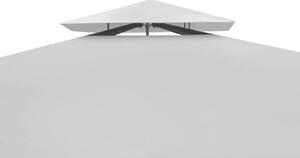 VidaXL krémfehér pavilon tetővel 3 x 3 m