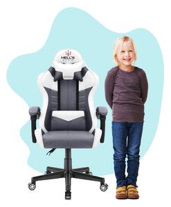 HC - 1004 gyerek gamer szék szürke-fehér