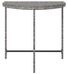 VidaXL szürke polyrattan kerti asztal 80 x 50 x 75 cm