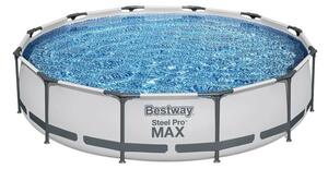 Bestway Steel Pro Max csővázas medence szett, 366 x 76 cm, papírszűrős, vízkapacitás 6473 l (56416)