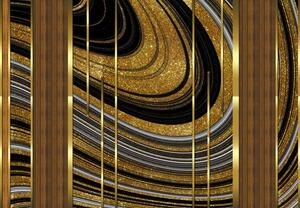 Fotótapéta - Arany dekor, kollázs (147x102 cm)