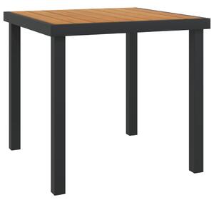 VidaXL barna alumínium és WPC kerti asztal 78,5 x 78,5 x 74 cm