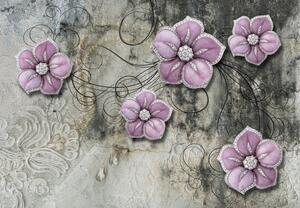 Fotótapéta - Virágos ékszerek (147x102 cm)