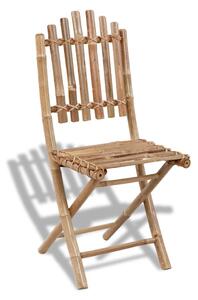 VidaXL 4 db összecsukható kültéri bambusz szék