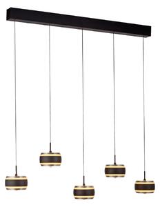 Függőlámpa PURE, Falling Rings, dimmable, Fekete, Nappali, Fém, Modern