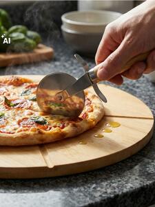Sinsay - Pizza vágódeszka késsel - bézs