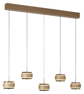 Függőlámpa PURE, Falling Rings, dimmable, Bronz / Öreg Sárgaréz, Nappali, Fém, Modern