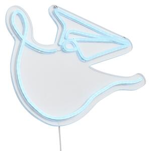 Neon fali lámpa kék LED-del - Paperplane