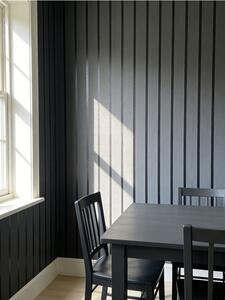 Sinsay - Öntapadós tapéta fa lamellák mintázattal - sötétszürke