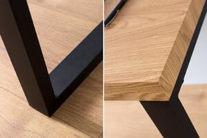 Íróasztal DELA 120 cm - fekete, természetes