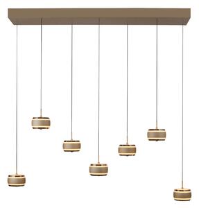 Függőlámpa PURE, Falling Rings, dimmable, Bronz / Öreg Sárgaréz, Nappali, Fém, Modern