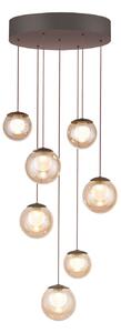 Függőlámpa PURE, Popup, dimmable, Bronz / Öreg Sárgaréz, Nappali, Üveg