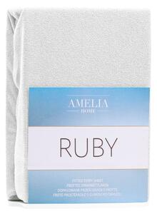 Ruby White fehér kétszemélyes gumis lepedő, 200-220 x 200 cm - AmeliaHome