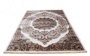 Gépi perzsa szőnyeg bézs barna Isfahan 160x230 klasszikus nappali szőnyeg