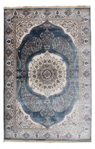 Gépi perzsa szőnyeg kék Isfahan 200x300 klasszikus nappali szőnyeg