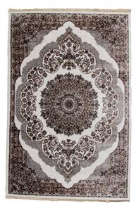 Gépi perzsa szőnyeg bézs barna Isfahan 200x300 klasszikus nappali szőnyeg