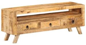 Tömör mangófa TV-szekrény 110 x 30 x 40 cm