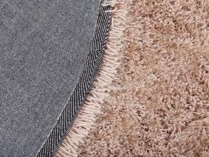 Bézs hosszú szálú szőnyeg ⌀ 140 cm CIDE