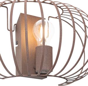 Design fali lámpa rozsdabarna 39 cm - Johanna