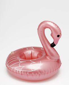 POOL PARTY felfújható pohártartó, flamingó fényes