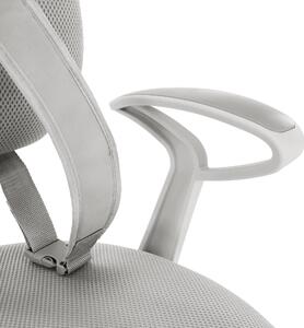 KONDELA Növekvő szék alappal és pántokkal, szürke/fehér, ANAIS