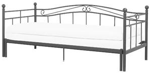 Kihúzható fekete ágy 90 x 200 cm TULLE