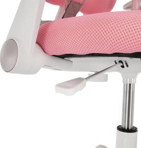 KONDELA Növekvő szék alappal és pántokkal, rózsaszín/fehér, ANAIS