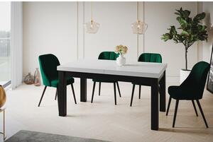 Classic összecsukható étkezőasztal (120x80 cm) Szürke Fehér