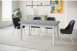 Skandináv bővíthető étkezőasztal (120x80 cm) Sonoma tölgy Fekete