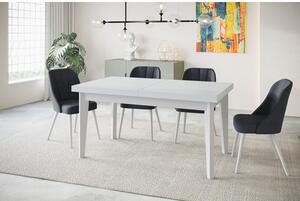 Skandináv bővíthető étkezőasztal (160x90 cm) Fehér Fehér