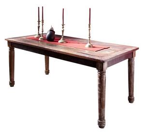 Massziv24 - COLORES Étkezőasztal 140x80 cm, régi fa