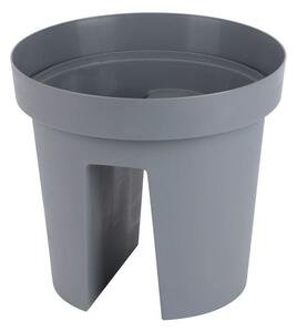 Strend Pro Modern Railing virágcserép, korlátra, 25,5x28cm, szürke