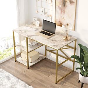 PC asztal Vega 23 (fehér márvány + arany). 1073348