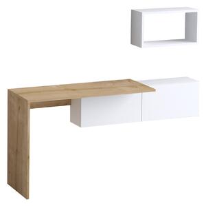 PC asztal Tiffany (fehér + tölgy). 1073388