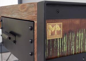 Massziv24 - INDUSTRY Íróasztal 135x50 cm, régi fa