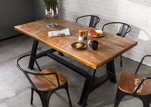 Massziv24 - INDUSTRY Étkezőasztal 140x90 cm, régi fa