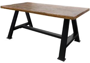 Massziv24 - INDUSTRY Étkezőasztal 160x90 cm, régi fa