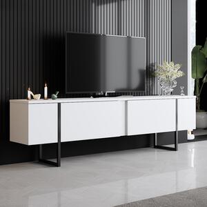 TV asztal/szekrény Luna (fehér + fekete). 1073434