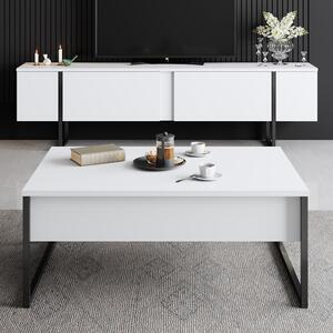TV asztal/szekrény Luna (fehér + fekete). 1073434