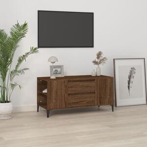 Barna tölgy színű szerelt fa TV-szekrény 102x44,5x50 cm