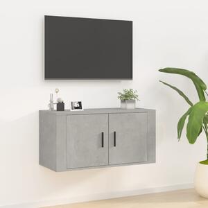 Betonszürke fali TV-szekrény 80x34,5x40 cm