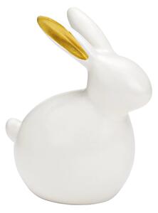 Kerámia nyuszi GILDED BUNNY 14 cm fehér