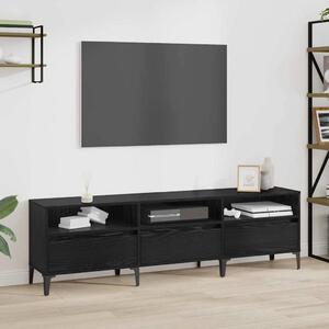 TV szekrény Musta tammi 150 x 30 x 44,5 cm Műszaki fa és vas