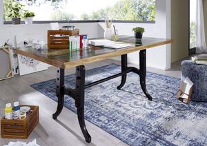 Massziv24 - INDUSTRY Étkezőasztal Extra 180x90 cm, régi fa