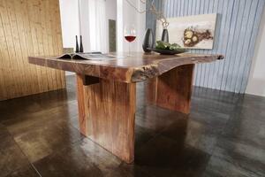 METALL Étkezőasztal Standard 150x100 cm, akác
