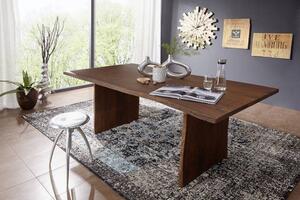 Massziv24 - WOODLAND Étkezőasztal – standard 180x100 cm, sötétbarna, akác