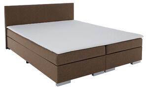 KONDELA Boxspring ágy, barna, 160x200, ADARA