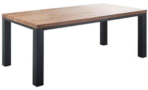 Massziv24 - TIROL Étkezőasztal 160x90 cm, sötétbarna, tölgyfa